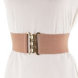 Ceinture femme élastique large à boucle 3 boutons, GLORIA Fabriqué en France