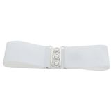 Ceinture femme élastique large à boucle 3 boutons, GLORIA Fabriqué en France