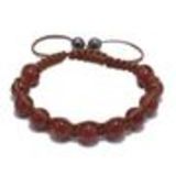 Bracelet shamballa Pierre, SAT-101 Marron - 1860-5760