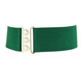 Ceinture femme élastique large à boucle 3 boutons, GLORIA Fabriqué en France