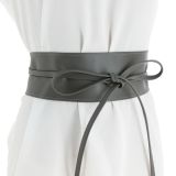 Woman Italian leather Obi belt, CASSIANE