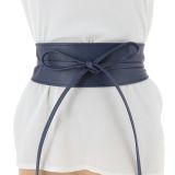 Ceinture femme Obi Cuir d'Italie, fabriqué en France, CASSIANE