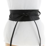 Woman Italian leather Obi belt, CASSIANE