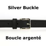 Ceinture femme 2 cm Véritable CUIR ITALIEN, LINDA