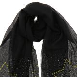 Damen Schal mit Stern und Strass, NUARA