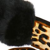 Acrylic fur scarf, Leopard, winter collar CHANTAL