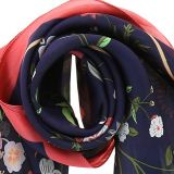 Schal für Frauen 70 x 70 cm Polyester, Hohe Qualität, Seidensensation, HEMMA