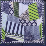 Sciarpa per donna 70 x 70 cm in poliestere, alta qualità, sensazione di seta, LOUCIA