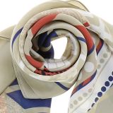 Foulard pour Femme 70 x 70 cm en Polyester haute qualité, sensation Soie, LOUCIA