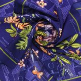 Foulard pour Femme 70 x 70 cm en Polyester haute qualité, sensation Soie, BASMA