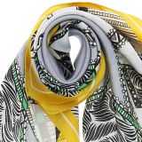 Foulard pour Femme 70 x 70 cm en Polyester haute qualité, sensation Soie, CHIARA