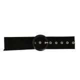 Women genuine Italian Suede Leather Belt, ANETTE, Made in France