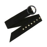 Ceinture femme Large en cuir suède fabriqué en FRANCE, ANETTE