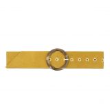 Women genuine Italian Suede Leather Belt, ANETTE, Made in France