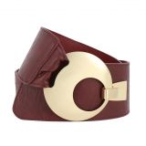 Ceinture large femme boucle ronde croisé VANESSA