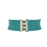 Ceinture femme élastique large à boucle 3 boutons, GLORIA Fabriqué en France