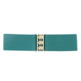 Ceinture femme élastique large à boucle 3 boutons, GLORIA Fabriqué en France