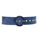 Women genuine Italian Suede Leather Belt, ANETTE, Made in France