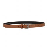 Ceinture femme 2 cm Véritable CUIR ITALIEN, LINDA