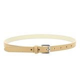 Ceinture femme 2 cm Véritable CUIR ITALIEN, LINDA