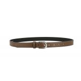 Women genuine Italian leather belt LUNA, Made in France