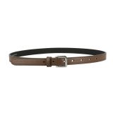 Ceinture femme 2 cm Véritable CUIR ITALIEN, LINDA