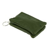 Leather double zip Coin Purse for Men and Women