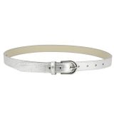 Women genuine Italian leather belt LUNA, Made in France