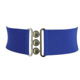 Ceinture femme élastique large à boucle 3 boutons, GLORIA Fabriqué en France