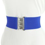 Ceinture femme élastique large à boucle 3 boutons, GLORIA Fabriqué en France