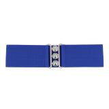 Ceinture femme élastique large à boucle 3 boutons, GLORIA Fabriqué en France