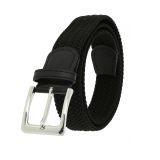 Ceinture élastique tressé et Cuir pour homme et femme, PERDERSEN