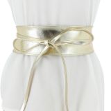 Woman Italian leather Obi belt, CASSIANE