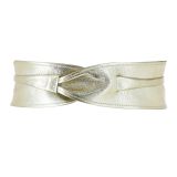 Woman Italian leather Obi belt, CASSIANE