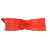 Woman Italian leather Obi belt, CASSIANE