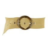 Women genuine Italian Suede Leather Belt, ANETTE, Made in France