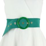 Ceinture femme Large en cuir suède fabriqué en FRANCE, ANETTE