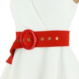 Women genuine Italian Suede Leather Belt, ANETTE, Made in France