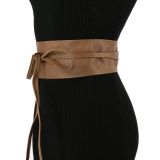 MICA large leatherette obi belt