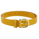 Women's belt in vegetable tanned bull leather, 3 cm wide, RIVOLI