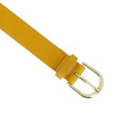 Ceinture femme en Cuir de Taureau à Tannage végétale, Ceinture femme de 3 cm de largeur, Ceinture pour jeans, pantalons, RIVOLI