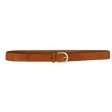 Women's belt in vegetable tanned bull leather, 3 cm wide, RIVOLI