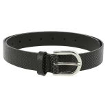 Ceinture femme en Cuir de Taureau à Tannage végétale, Ceinture femme de 3 cm de largeur, Ceinture pour jeans, pantalons, RIVOLI