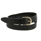 Women's belt in vegetable tanned bull leather, 3 cm wide, RIVOLI