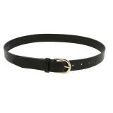 Women's belt in vegetable tanned bull leather, 3 cm wide, RIVOLI