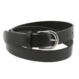 Ceinture femme en Cuir de Taureau à Tannage végétale, Ceinture femme de 3 cm de largeur, Ceinture pour jeans, pantalons, RIVOLI