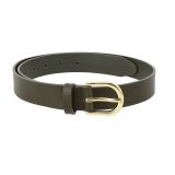 Women's belt in vegetable tanned bull leather, 3 cm wide, RIVOLI