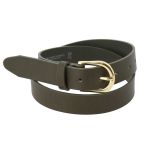 Women's belt in vegetable tanned bull leather, 3 cm wide, RIVOLI
