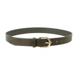 Women's belt in vegetable tanned bull leather, 3 cm wide, RIVOLI