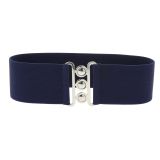 Ceinture femme élastique large à boucle 3 boutons, GLORIA Fabriqué en France